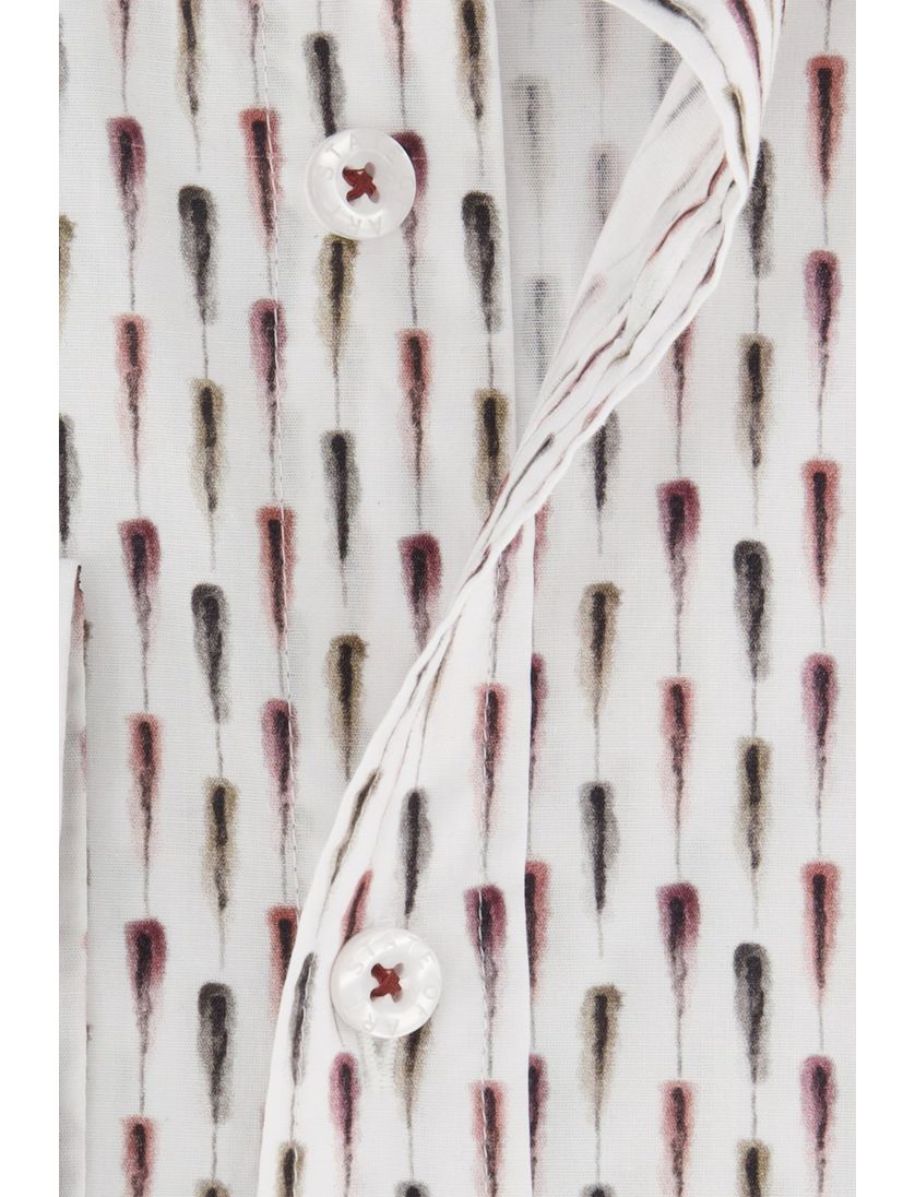 Overhemd State of art printje katoen stretch