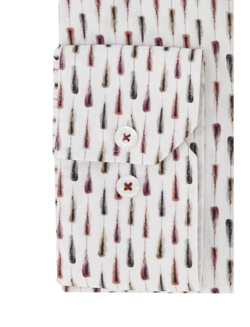 Overhemd State of art printje katoen stretch