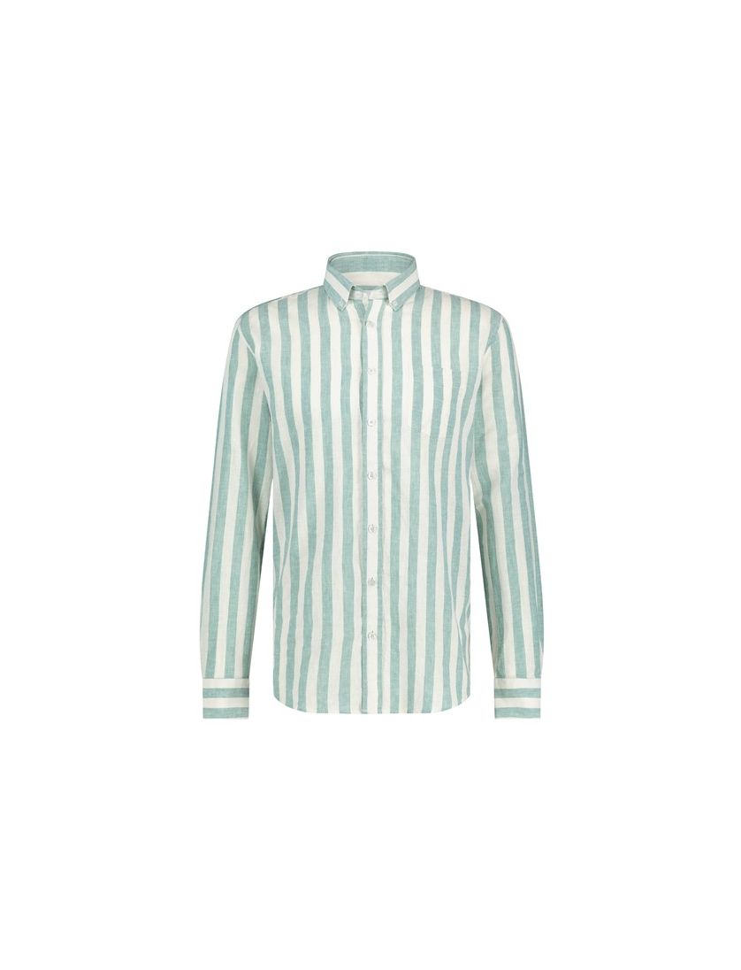 State of Art overhemd wijde fit gestreept groen