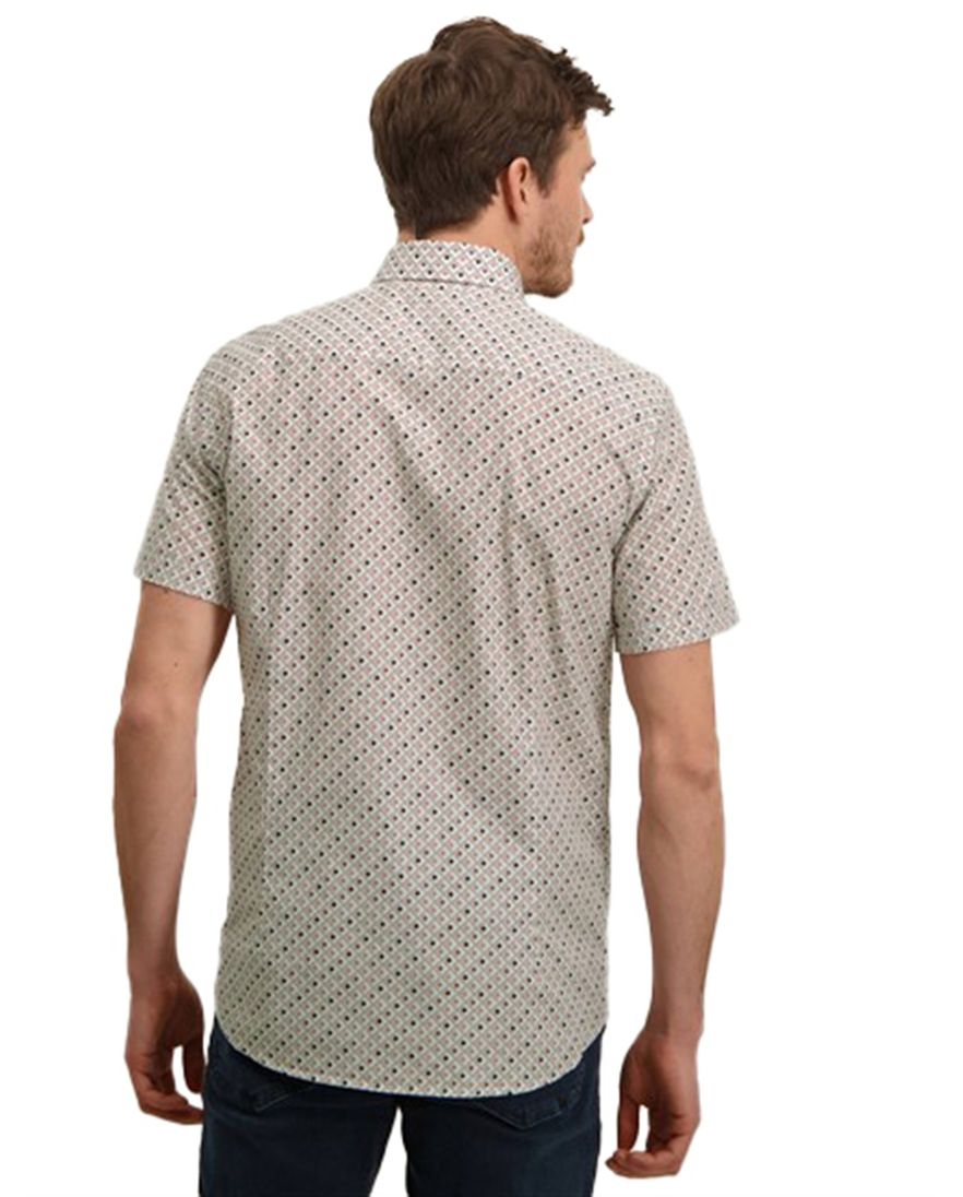 State of Art overhemd korte mouw geprint katoen