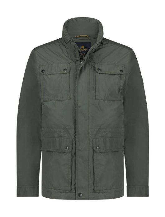 State of Art tussenjas donkergroen effen