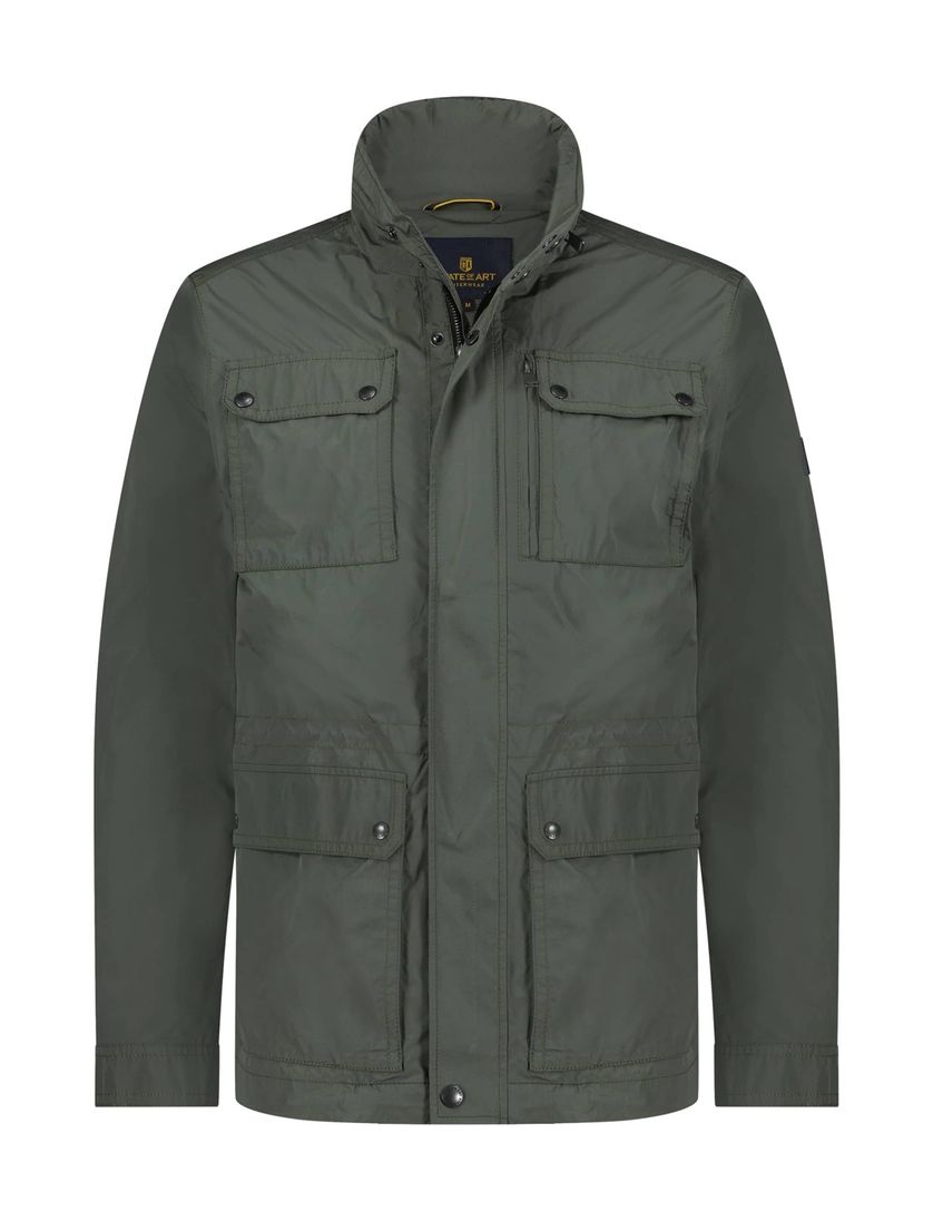 State of Art tussenjas donkergroen effen