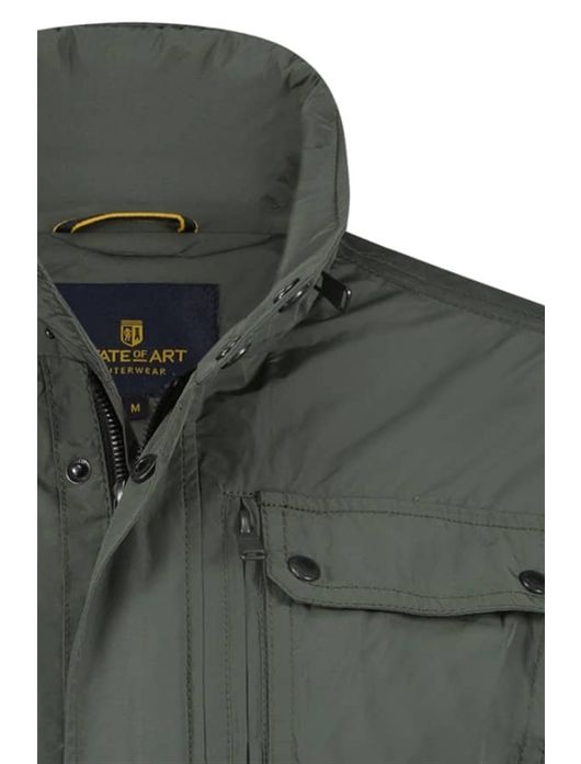 State of Art tussenjas donkergroen effen