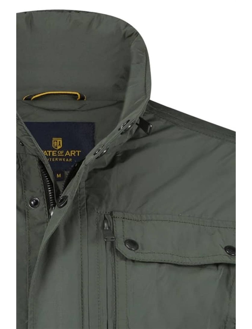 State of Art tussenjas donkergroen effen