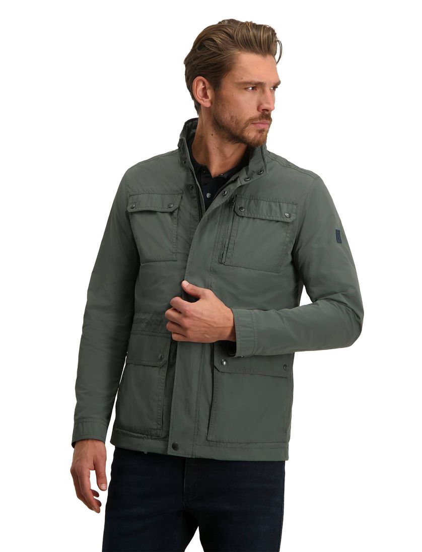 State of Art tussenjas donkergroen effen