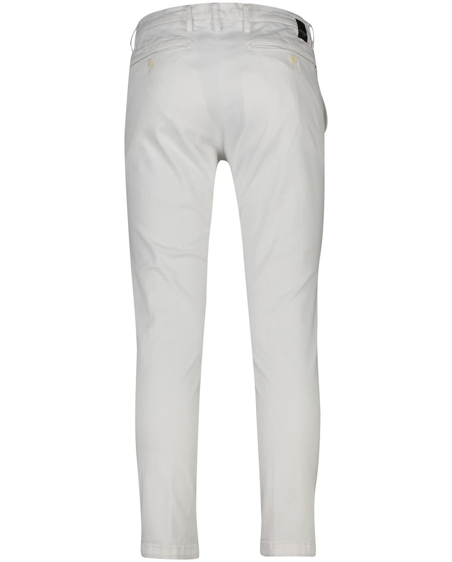 Replay chino wit katoen effen