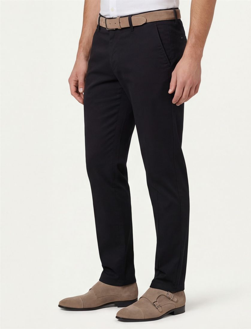 Eurex pantalon katoen jim donkerblauw chino