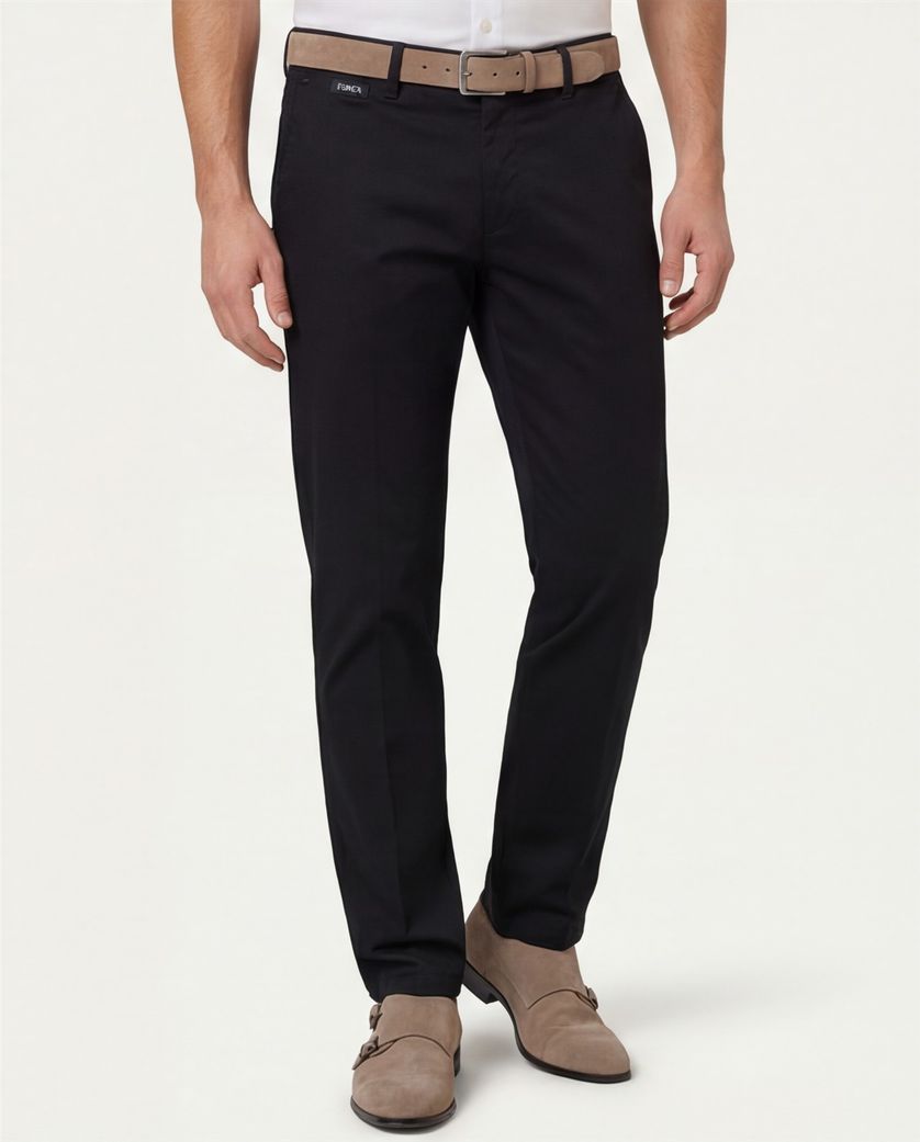 Eurex pantalon katoen jim donkerblauw chino