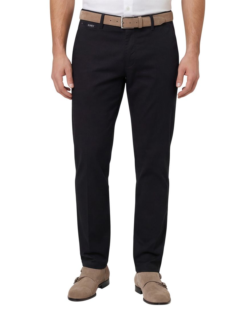 Eurex pantalon katoen jim donkerblauw chino
