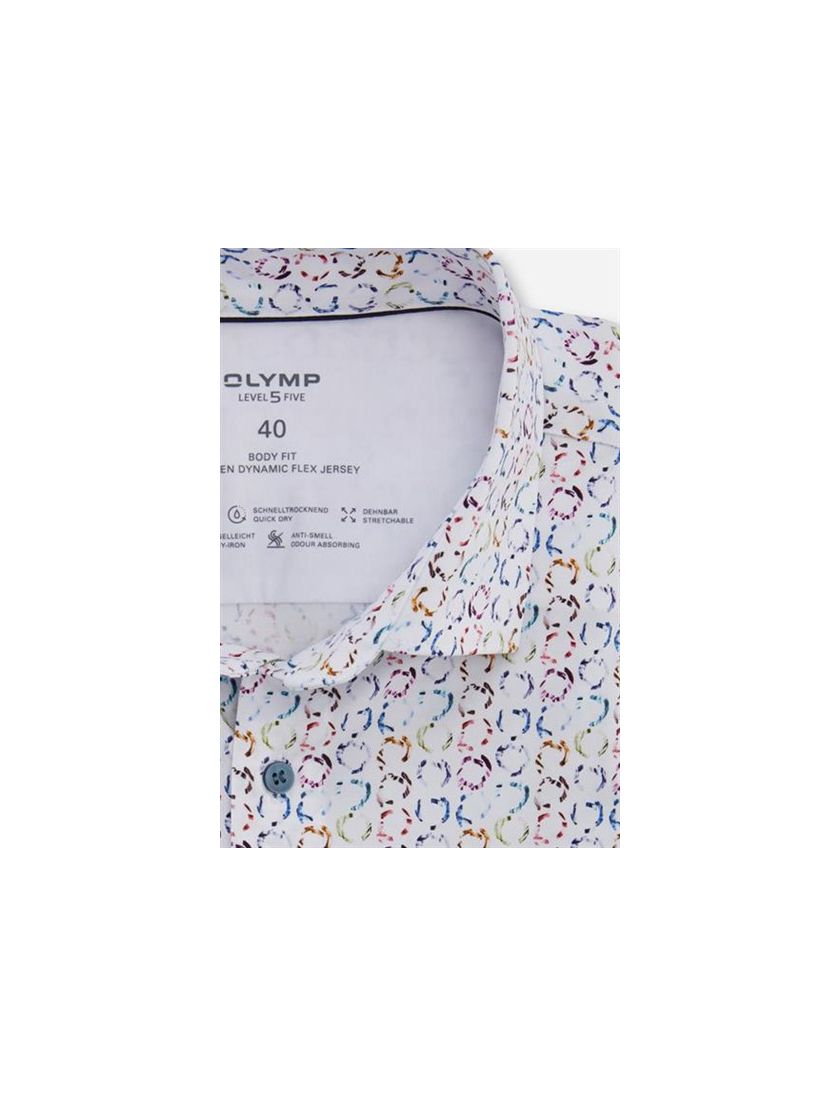 Olymp overhemd Level Five extra slim fit multicolor geprint