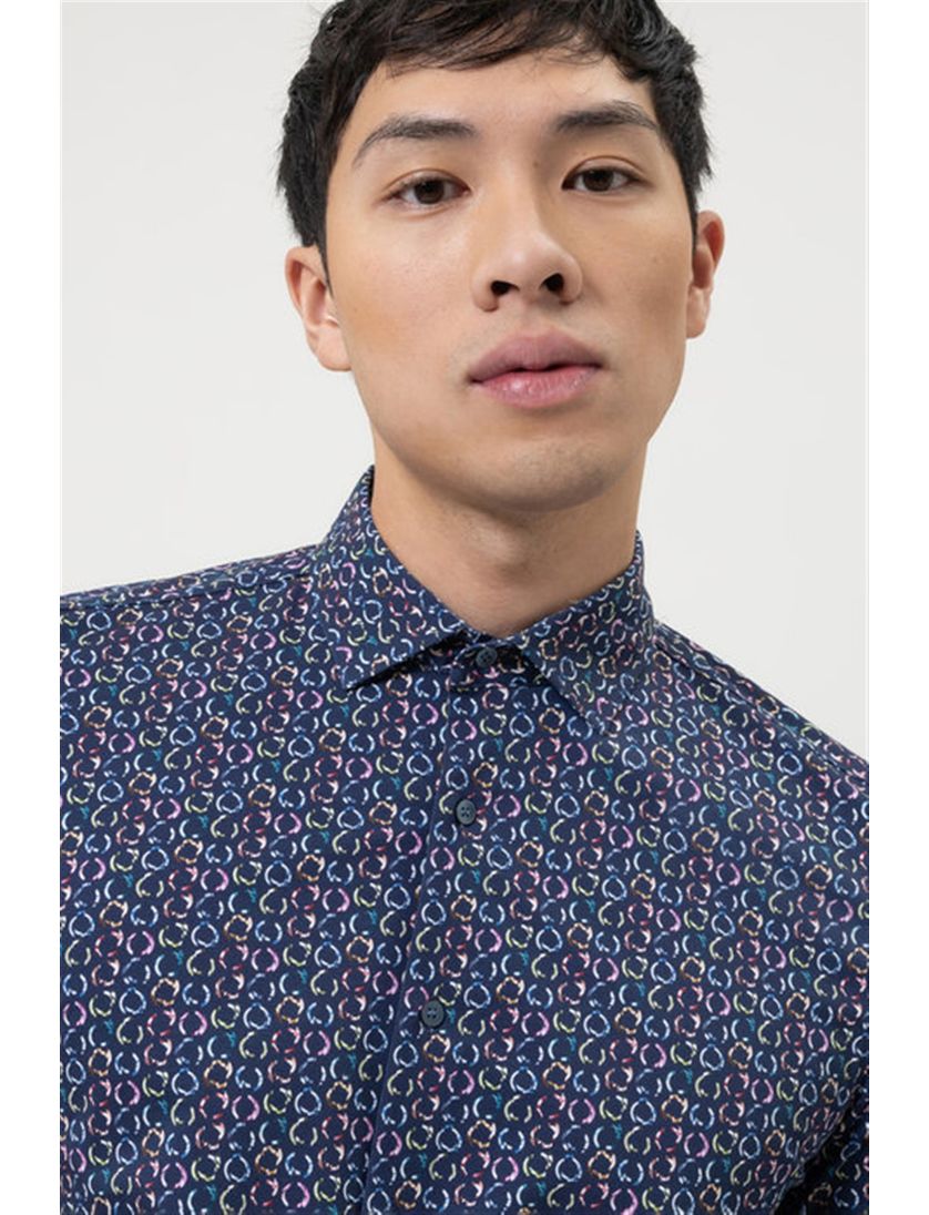 Olymp overhemd Level Five extra slim fit multicolor geprint