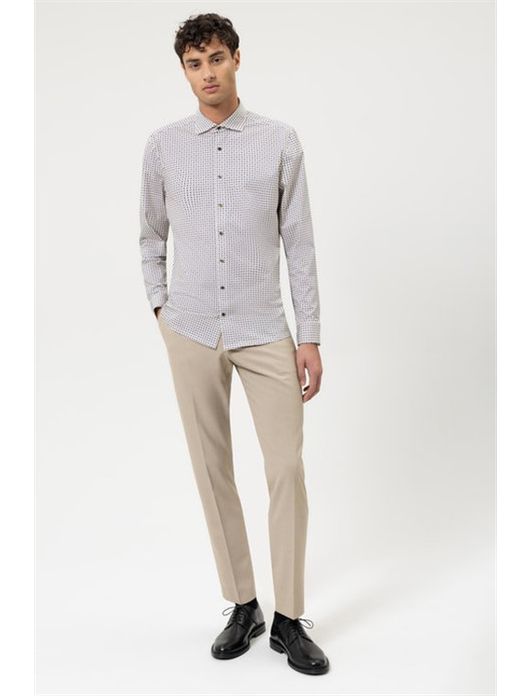 Olymp overhemd rondjes stippen