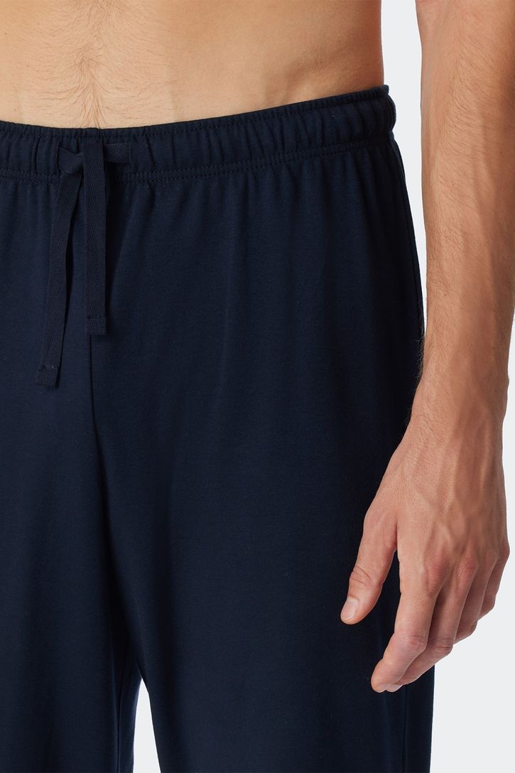 Pyjama Schiesser geprint katoen blauw