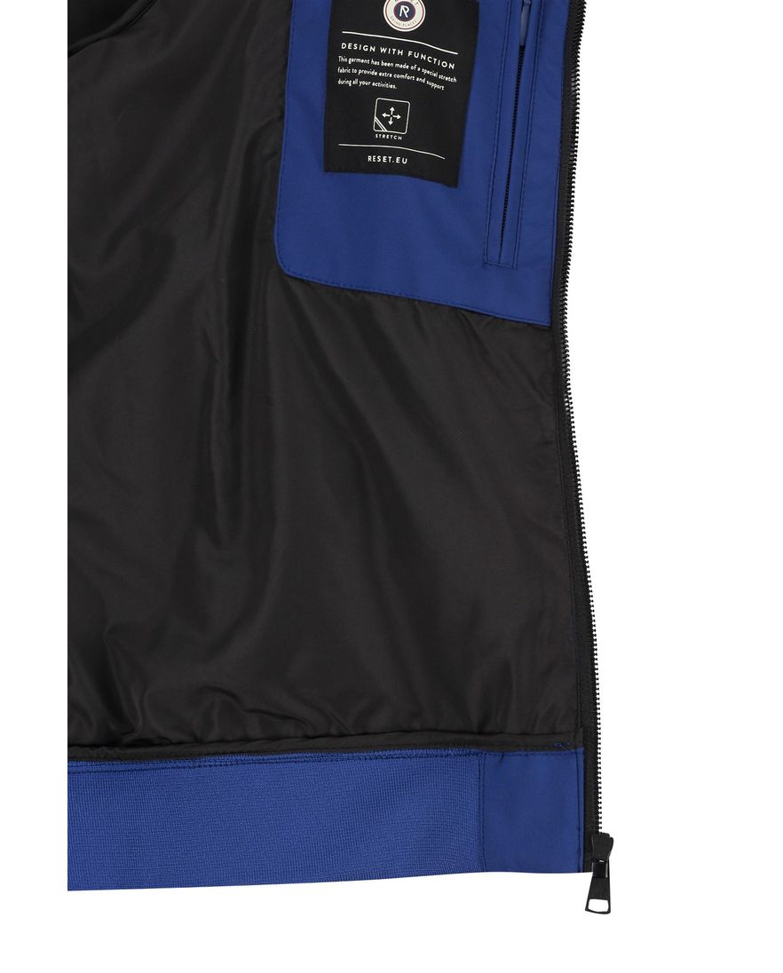 Reset tussenjas blauw Kingstom ritszakken normale fit