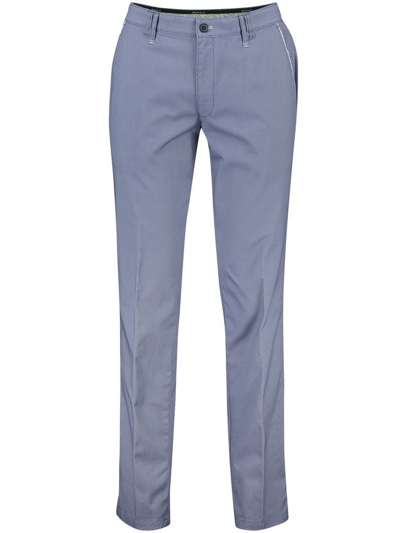 M.E.N.S. katoenen broek blauw effen katoen Meran