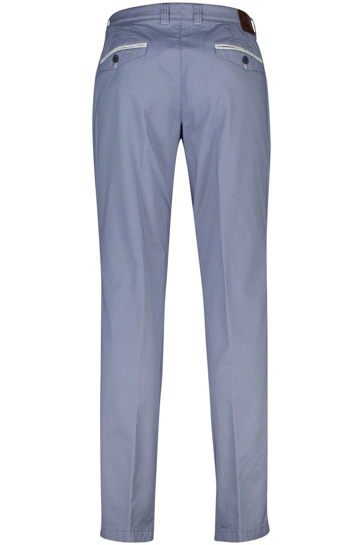 M.E.N.S. katoenen broek blauw effen katoen Meran