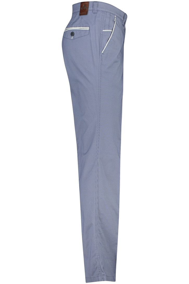 M.E.N.S. katoenen broek blauw effen katoen Meran