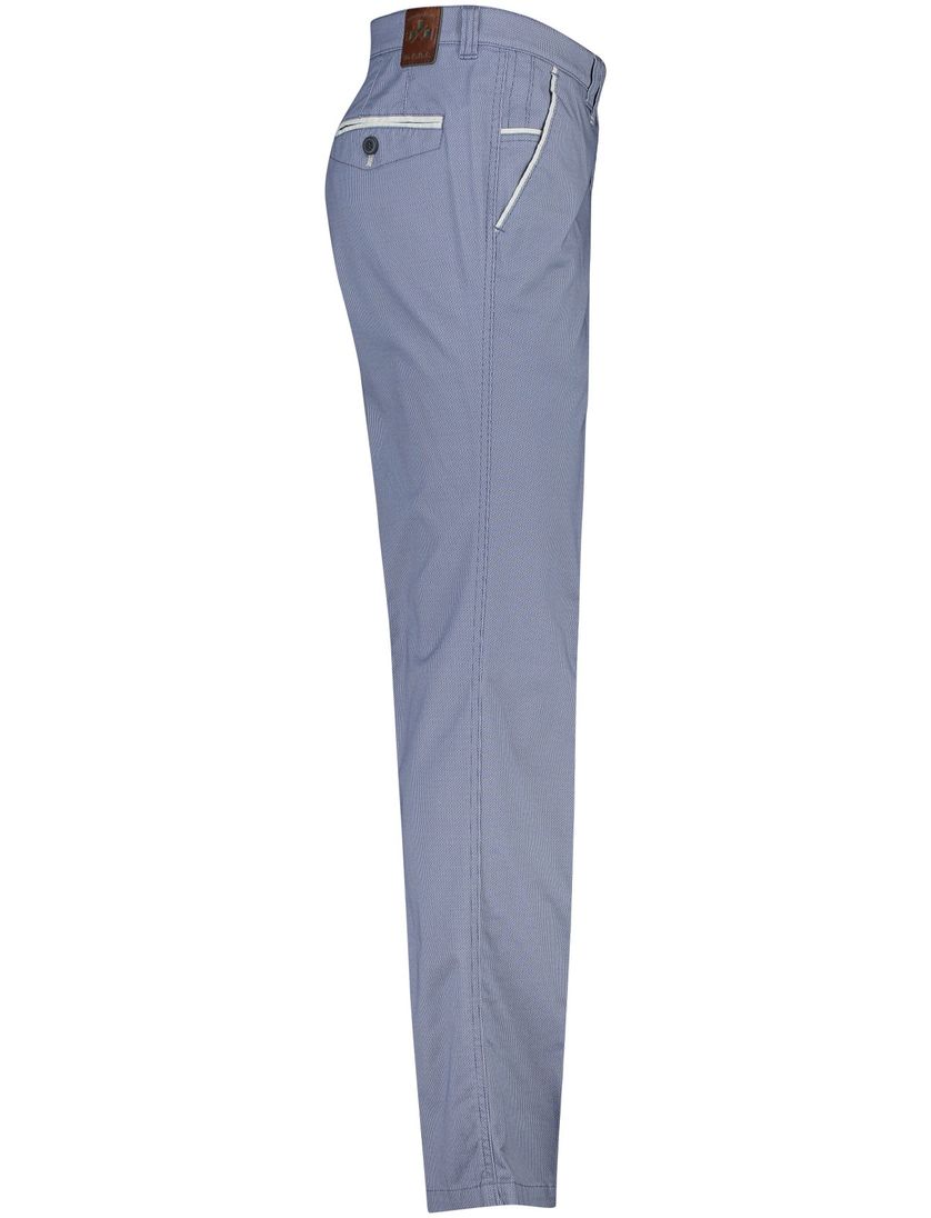 M.E.N.S. katoenen broek blauw effen katoen Meran