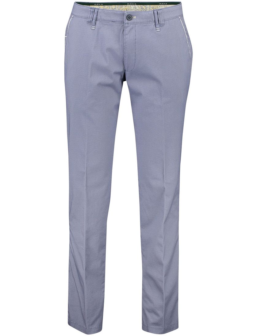 Modern fit Meran U M.E.N.S. katoenen broek blauw stretch