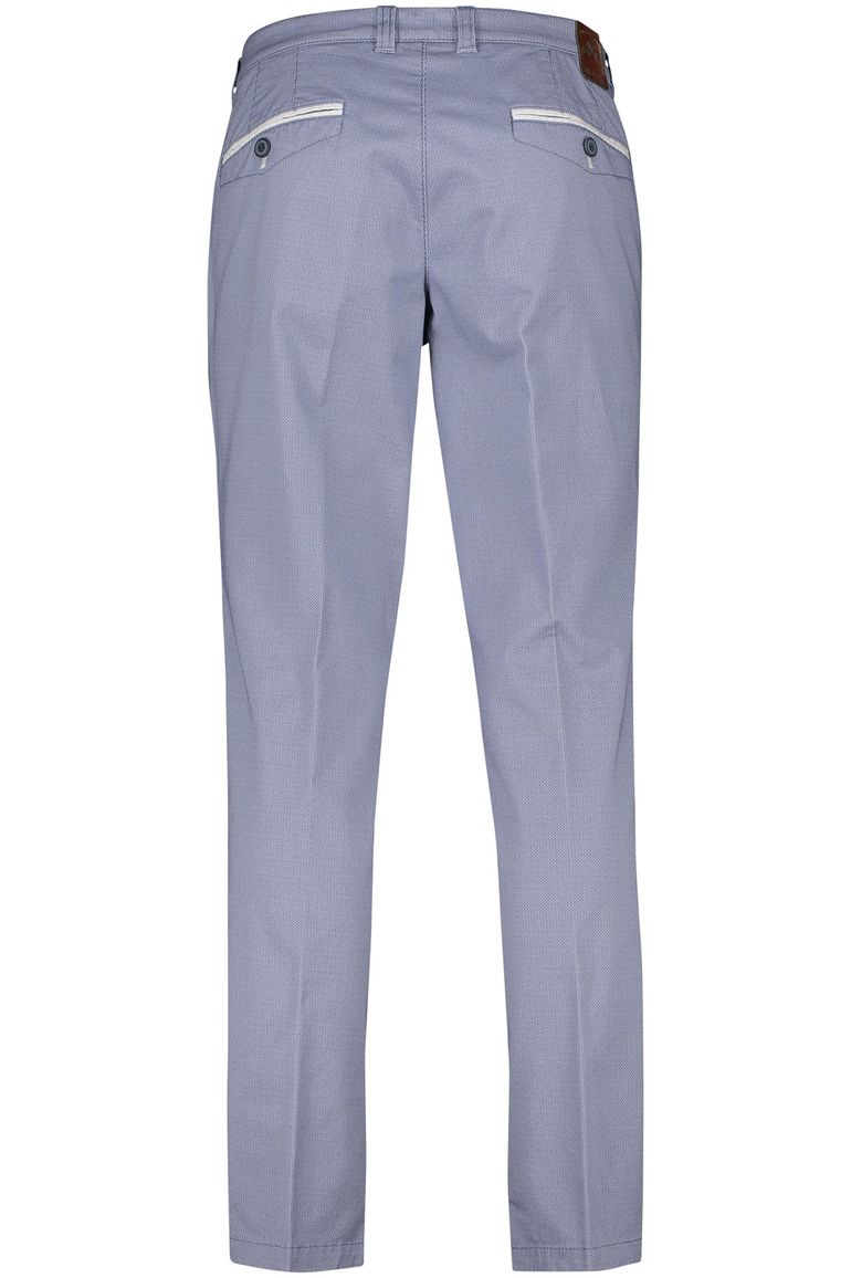 M.E.N.S. Modern fit broek blauw katoen stretch Meran U