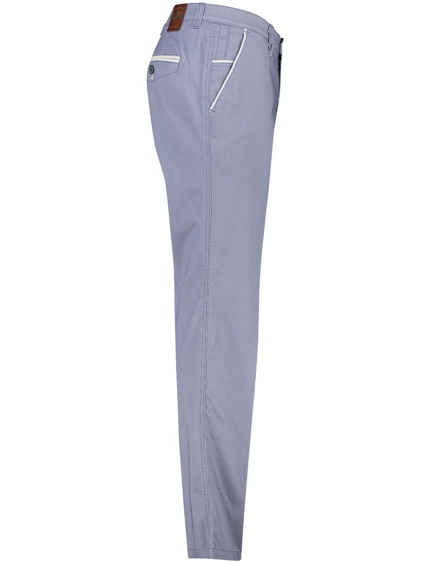 Modern fit Meran U M.E.N.S. katoenen broek blauw stretch