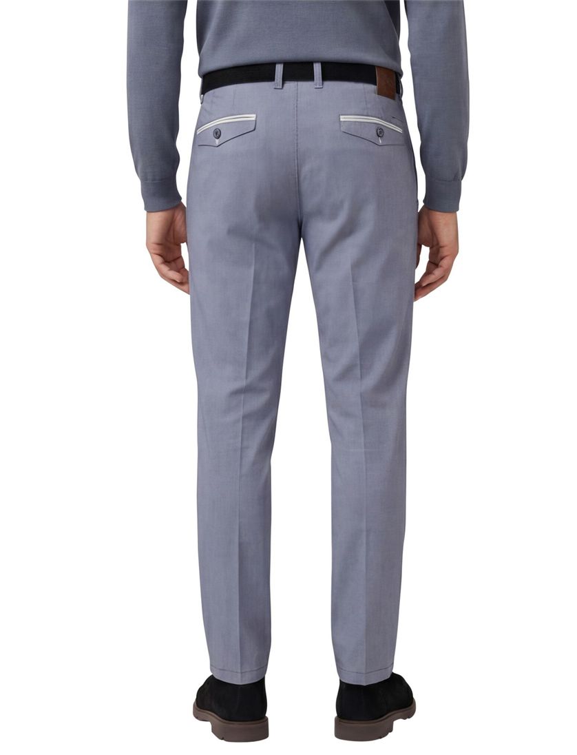 Modern fit Meran U M.E.N.S. katoenen broek blauw stretch