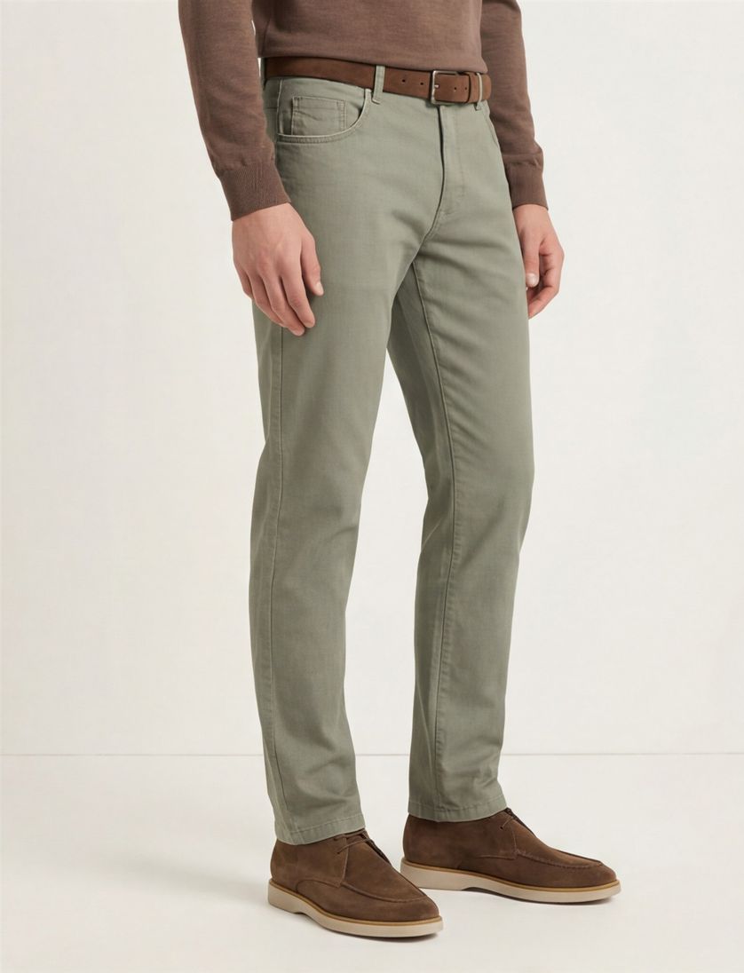 Groene M.E.N.S. katoenen broek Meran