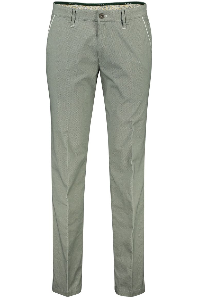 M.E.N.S. pantalon olijfgroen Meran wijde fit