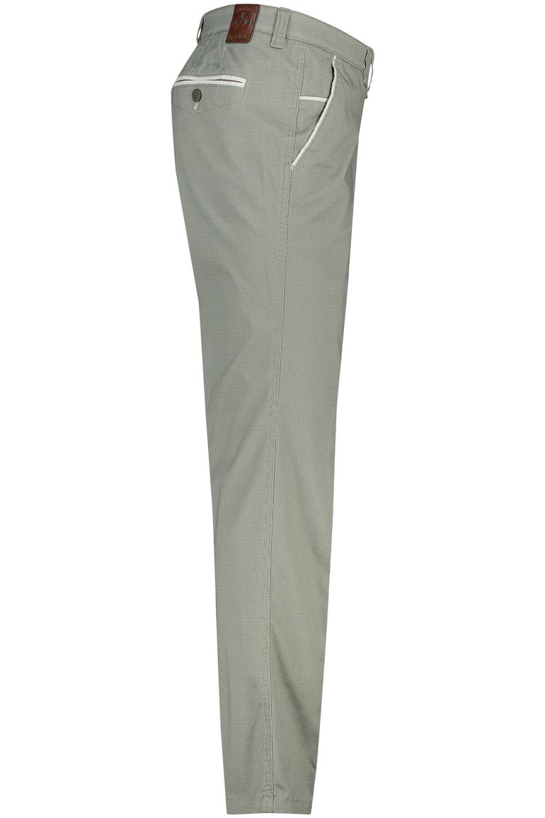 M.E.N.S. pantalon olijfgroen Meran wijde fit