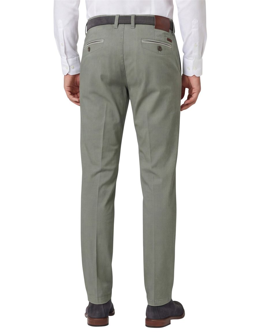 M.E.N.S. pantalon olijfgroen Meran wijde fit