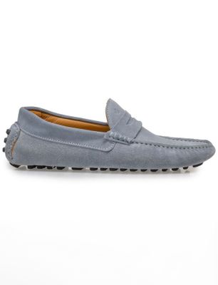 Floris van Bommel Floris van Bommel loafers blauw leer