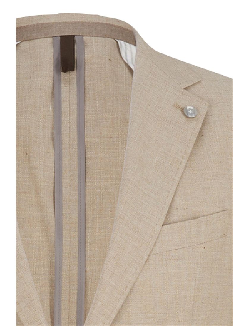Beige Strellson colbert effen slim fit