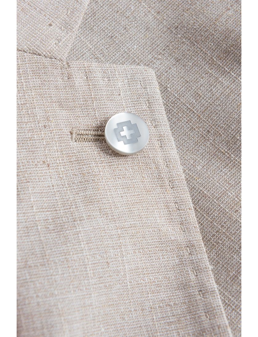 Beige Strellson colbert effen slim fit