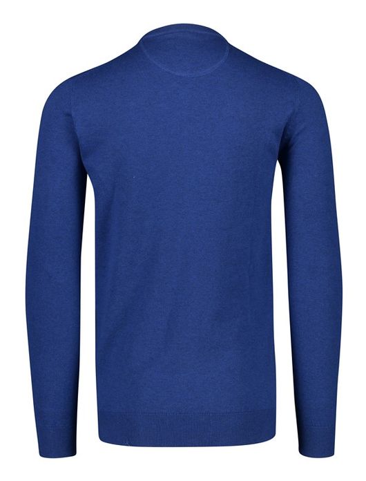 Portofino trui v-hals blauw extra lang