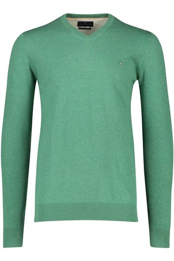 Portofino Portofino trui v-hals groen extra lang