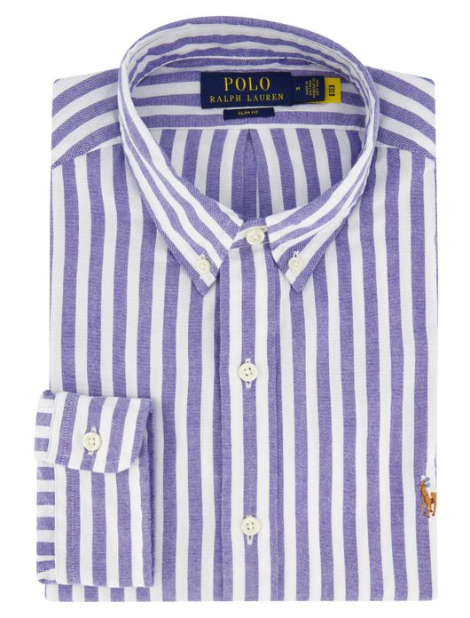Polo Ralph Lauren overhemd blauw/wit gestreept