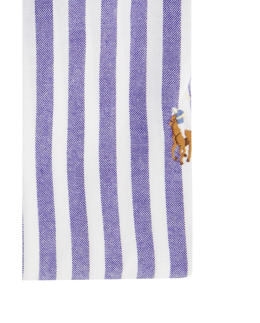 Polo Ralph Lauren overhemd slim fit blauw wit gestreept