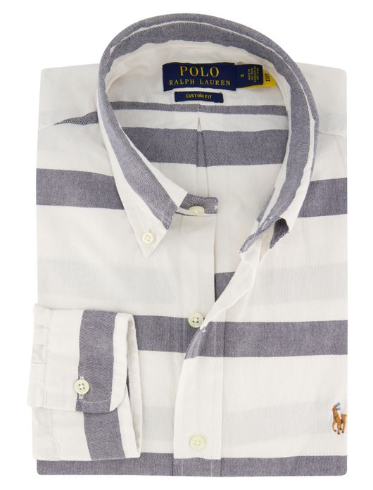 Polo Ralph Lauren overhemd grijs/wit gestreept