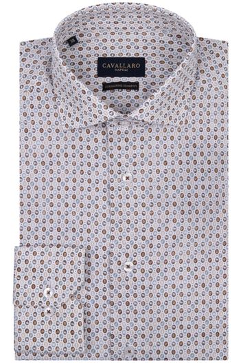 Cavallaro Cavallaro overhemd bruin geprint