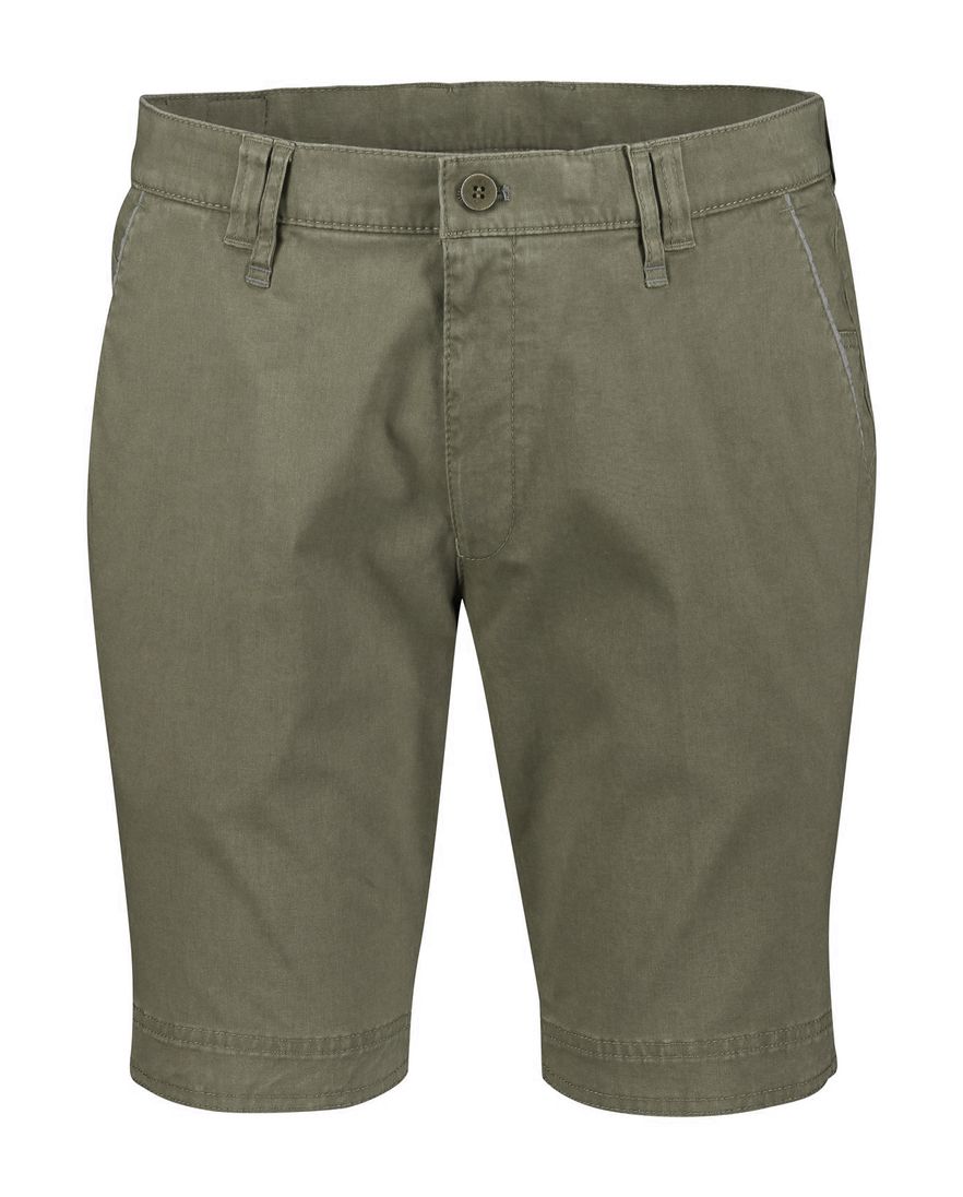 M.E.N.S. katoenen broek groen effen katoen wijde fit Meran