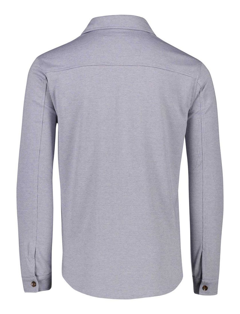 Born With Appetite casual overshirt normale fit blauw geruit