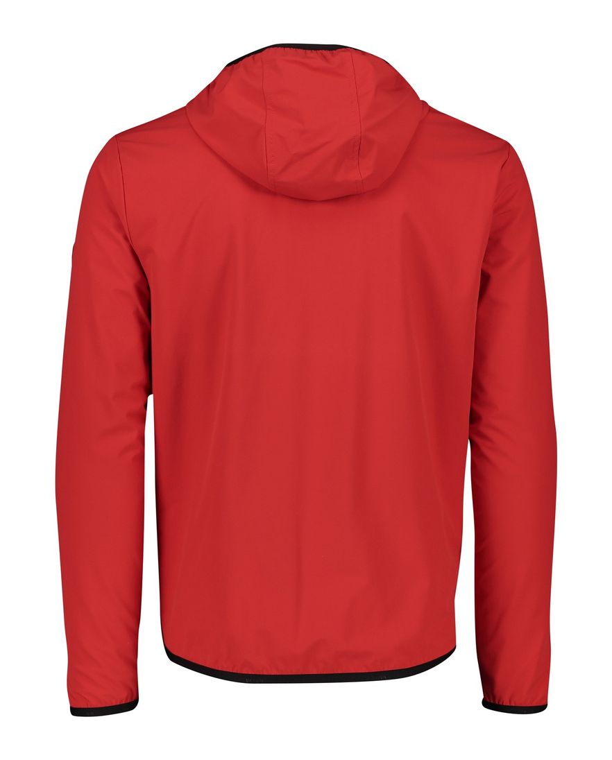 People of Shibuya zomerjas rood effen rits normale fit