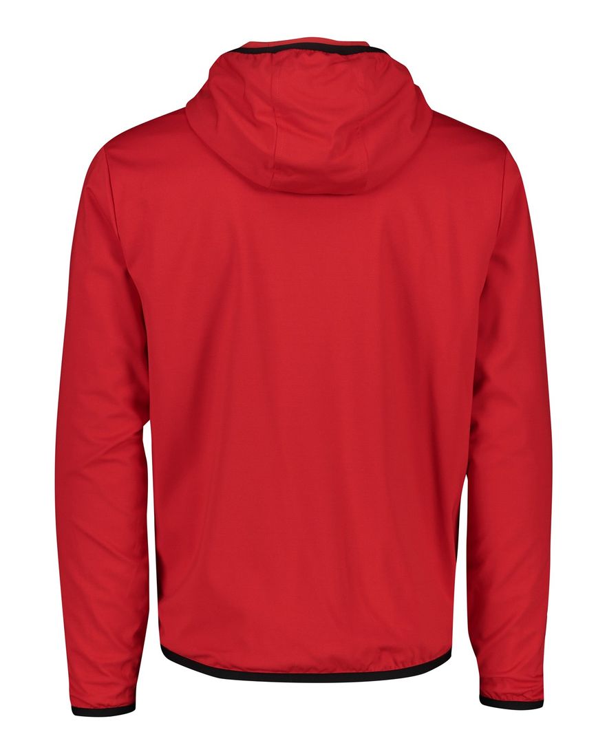 People of Shibuya zomerjas rood effen rits normale fit