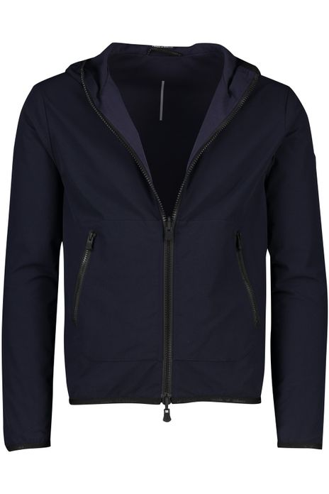 People of Shibuya reversible zomerjas donkerblauw effen