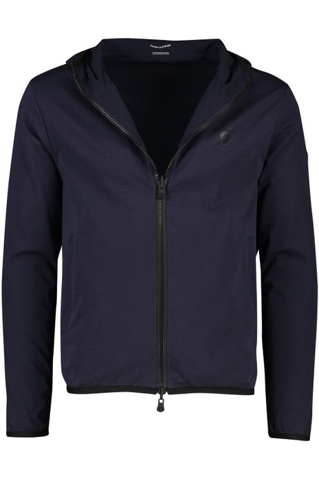 People of Shibuya reversible zomerjas donkerblauw effen