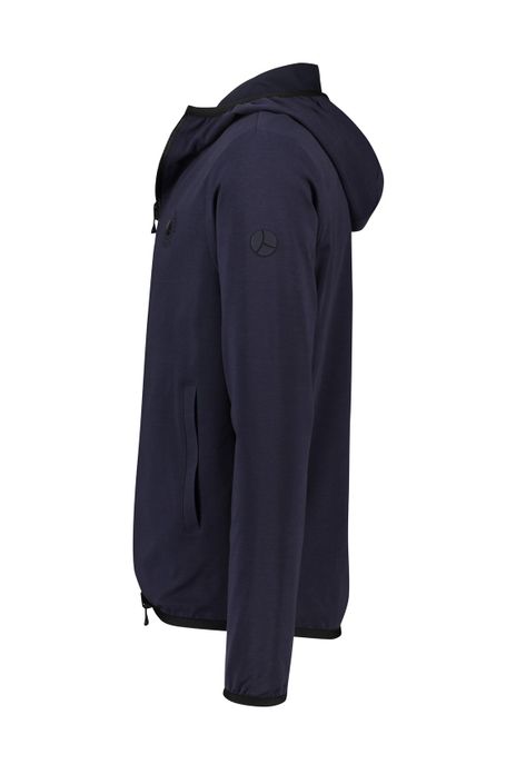 People of Shibuya reversible zomerjas donkerblauw effen