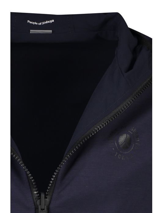 People of Shibuya jas donkerblauw effen