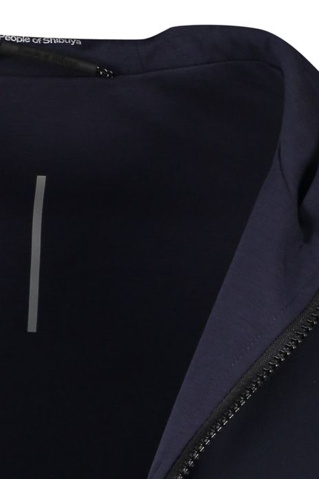 People of Shibuya reversible zomerjas donkerblauw effen