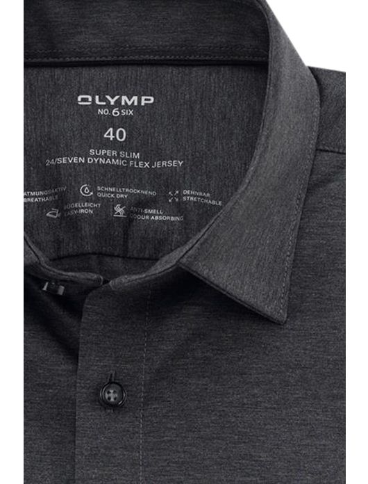 OLYMP No. Six 24/Seven antraciet jersey