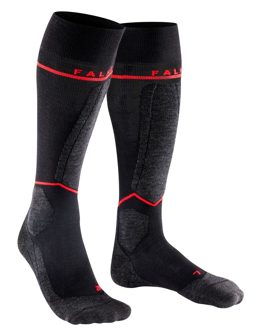 Falke sokken Energy Light zwart rood hoog